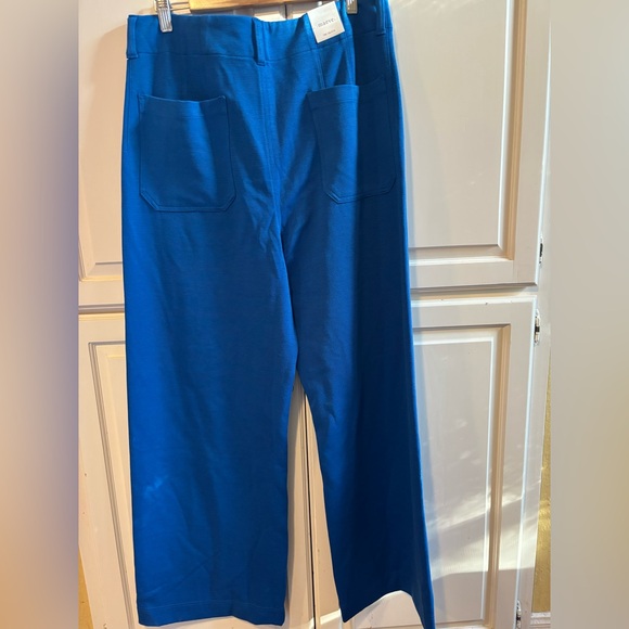 Maeve by Anthropologie Collette knit wide leg pants. Cobalt blue. 33T - Picture 2 of 14